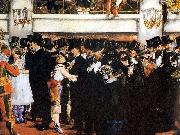 Edouard Manet Bal masque a l'opera oil